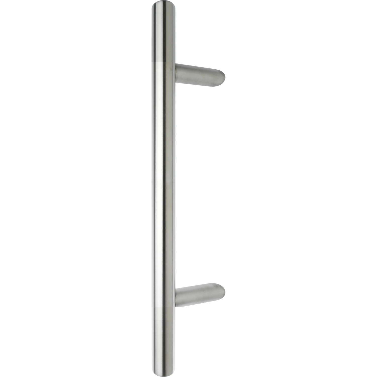 Edelstahl-Stoßgriff (50 cm) für Aluminium-Haustür Moderno, Detailansicht.