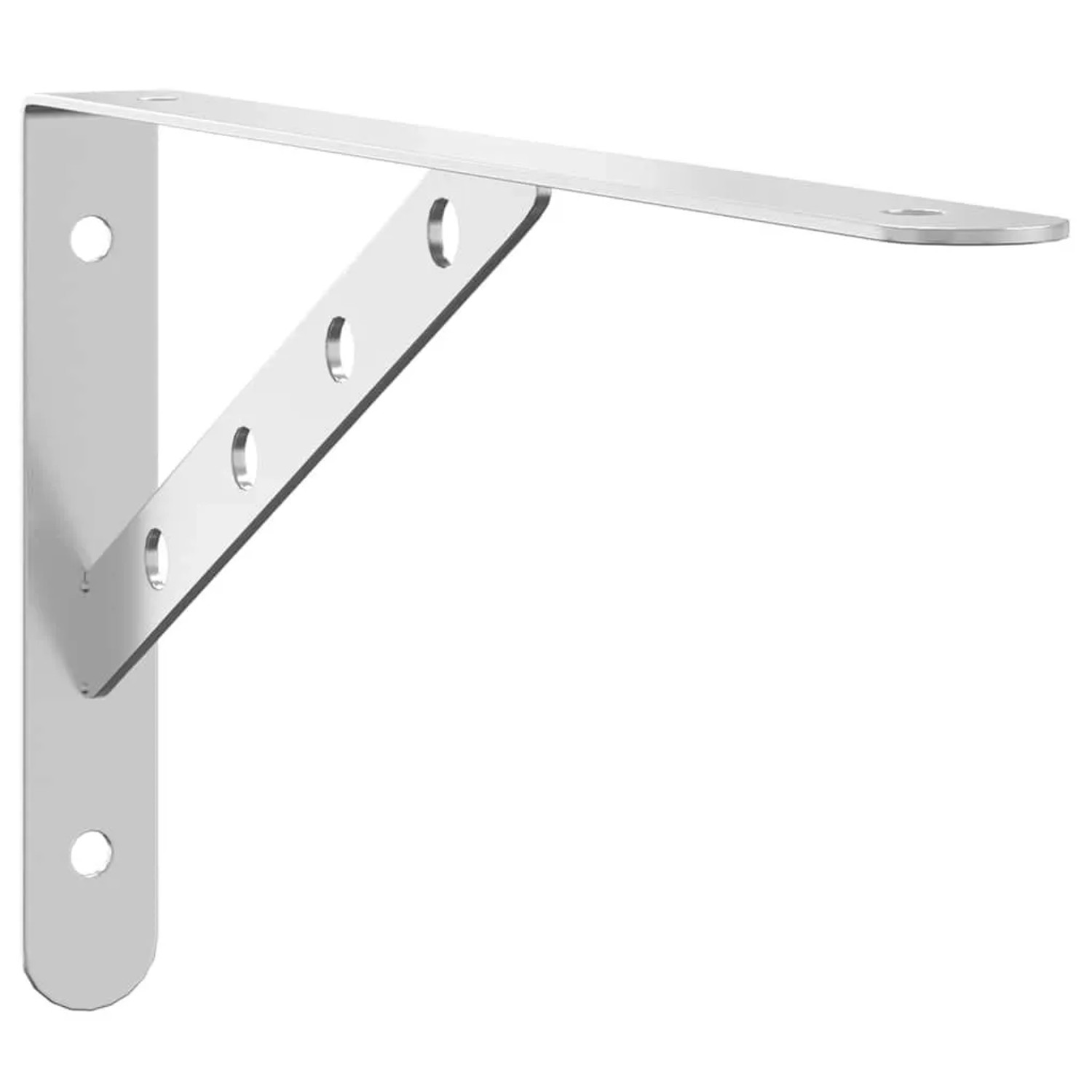 vidaXL Regalträger 4 Stk 30x2,5x15,5 cm Silbern Edelstahl 30299