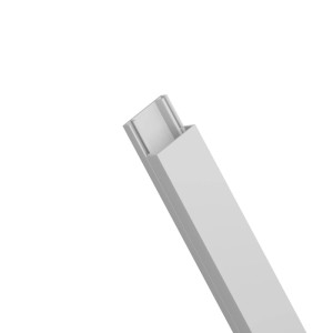 EDO Kabelkanal 20x10 mm Weiß  2 m mit Klappdeckel zur Schraubmontage