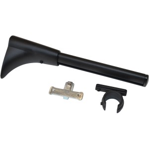 Gardinia Universal Träger Chicago, schwarz-matt, für 1- und 2-läufige Gardinenstangen.