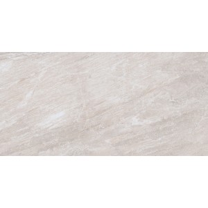 Matte, weiße Bodenfliese Feinsteinzeug Olympus, 59,7x119,7 cm, mit Steinoptik für Innen- und Außenbereich.