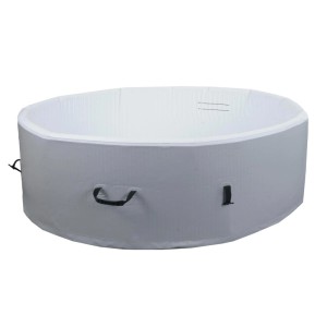 MCW Whirlpool N97 Ersatz-Pool 5 Personen Aufblasbar Rund Ø180cm Grau-Weiß