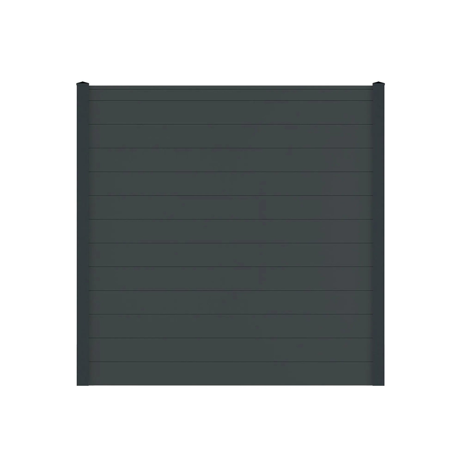 Vidual Sichtschutzzaun Snap 140 zum Aufdübeln 1,8 m x 14,22 m Anthrazit