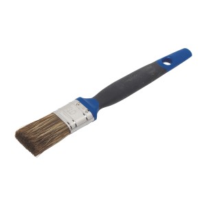 LUX Flachpinsel Soft Grip Lasur, 30 mm Borsten, für präzises Lasieren.