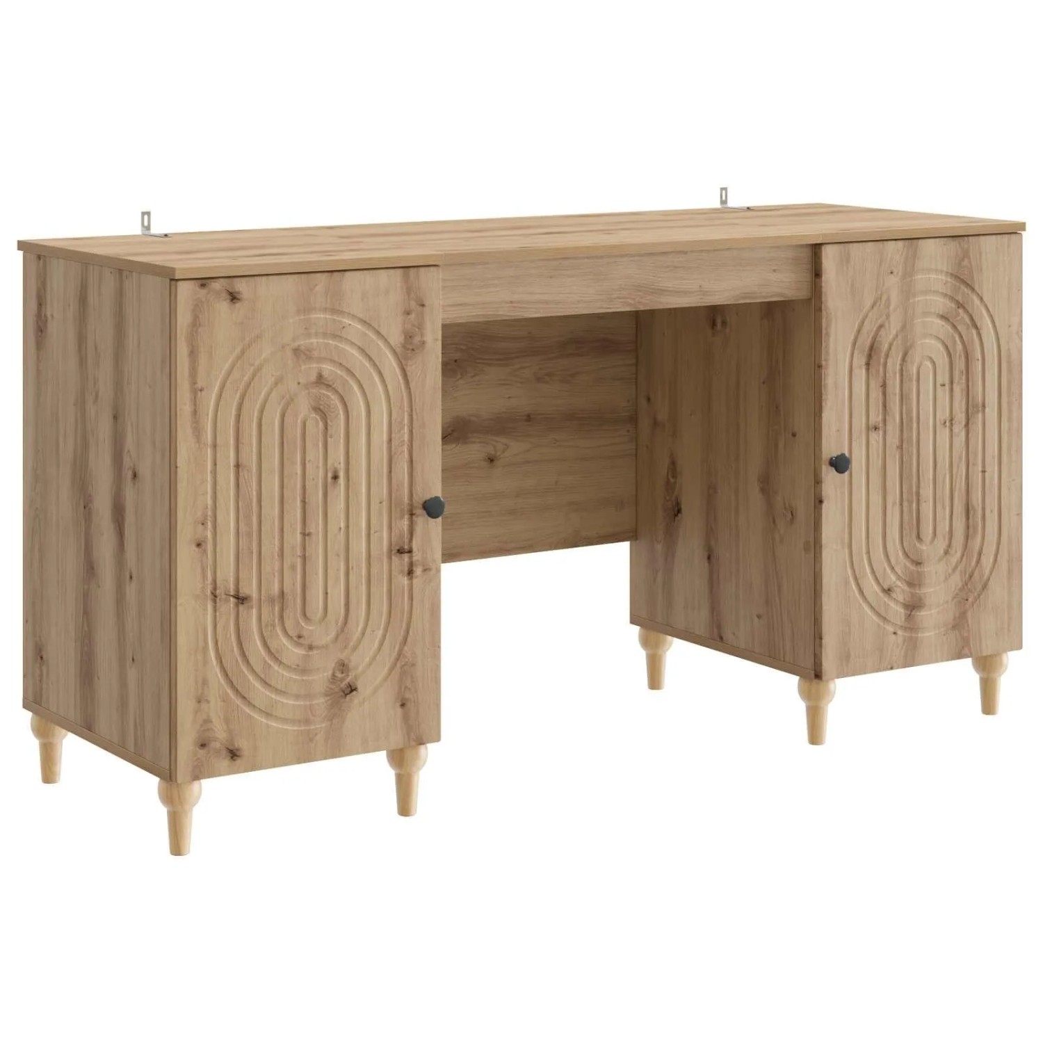 vidaXL Schreibtisch Artisan-Eiche 142,5 x 50 x 75 cm Holzwerkstoff 3414584
