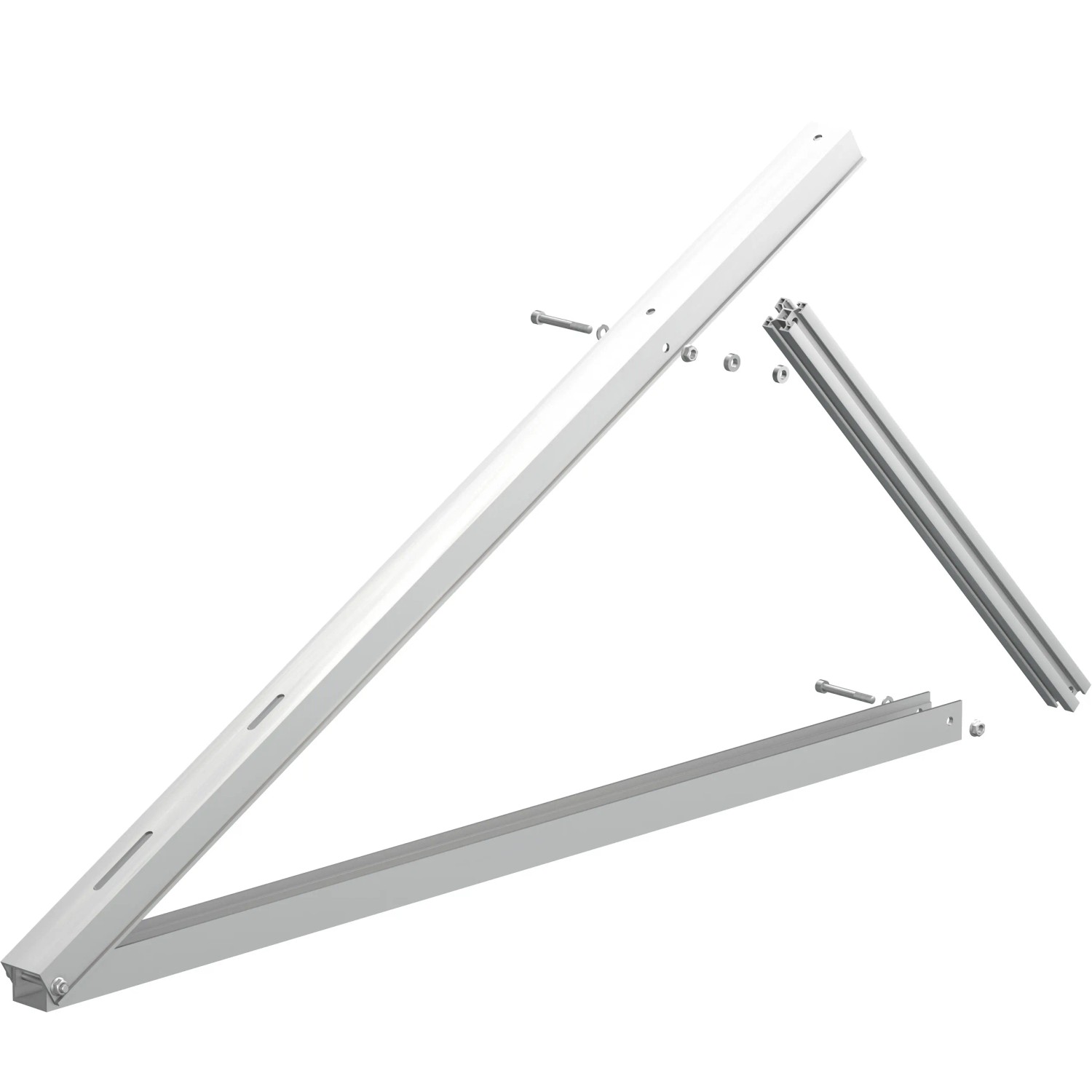 Solar Träger-Set Dreieck für PV-Module, zur einfachen Montage von Solaranlagen.