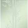 Olivgrüne Vliestapete mit Bambusmuster von Origin Wallcoverings.