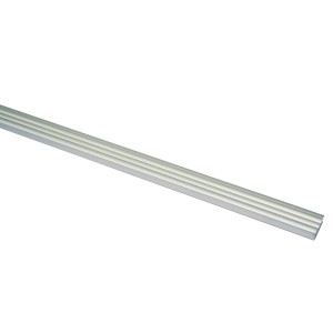 Gardinia Unterprofil, silberfarben, 60 cm, für Flächenvorhangstoffe.