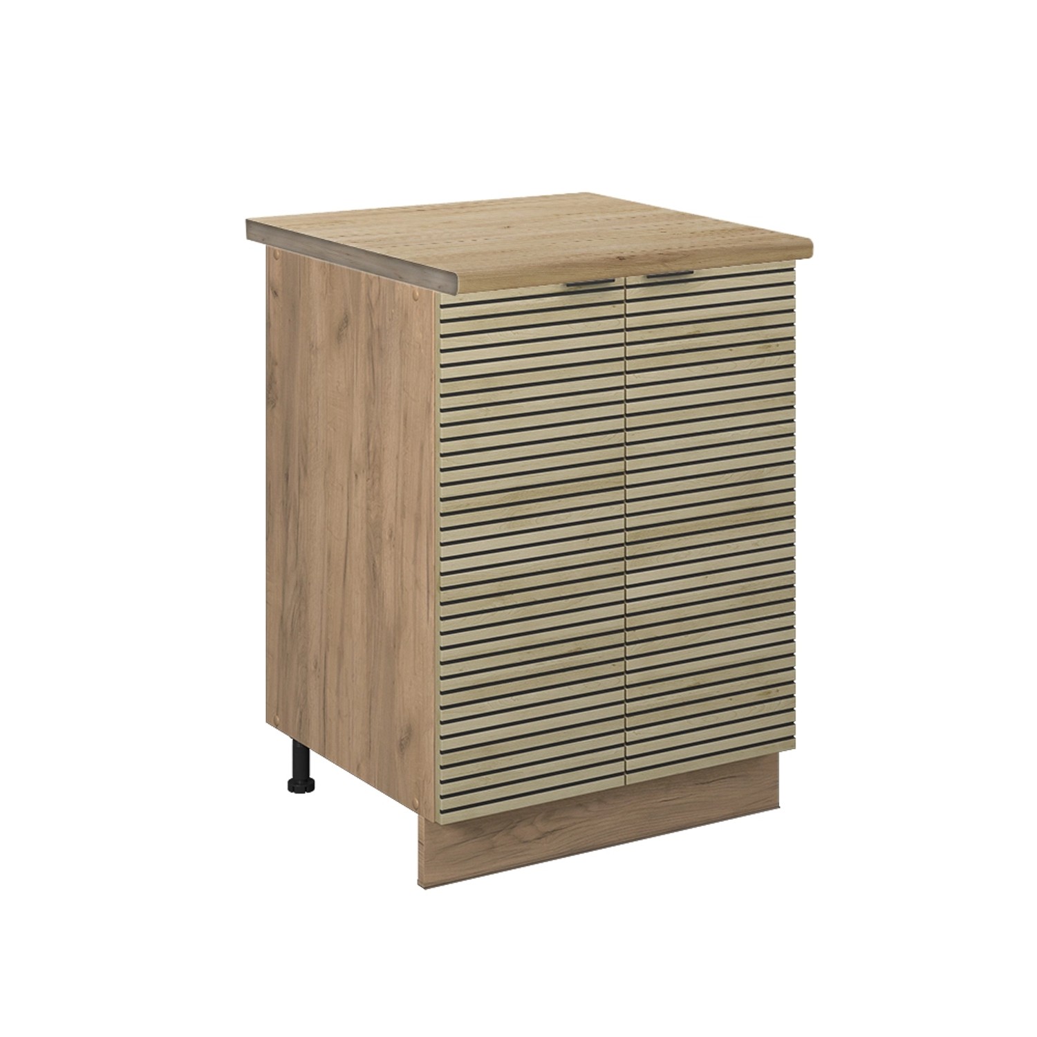 Vicco Küchenunterschrank Fame-Line Küchenkommode Eiche Paneel 60 cm AP Eiche