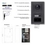 Goliath IP Video Türsprechanlage mit Kamera, 7 Zoll, Weiß/Anthrazit, RFID, Außenstation, Montage-Details.