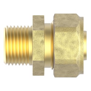 Kirchhoff Übergangsstück 16 mm x 21 mm, Klemmfitting aus Messing für MSVR Blank.