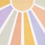 Ayyildiz Kinderteppich Play 2020 Multi, 120x170 cm, mit abstraktem Sonnen-Design in Pastellfarben.