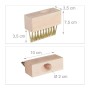 Relaxdays Fugenbürste 6er Set Buchenholz Stahl Natur Gold Für Stiel 7,5 cm x 10 cm x 3,5 cm_4