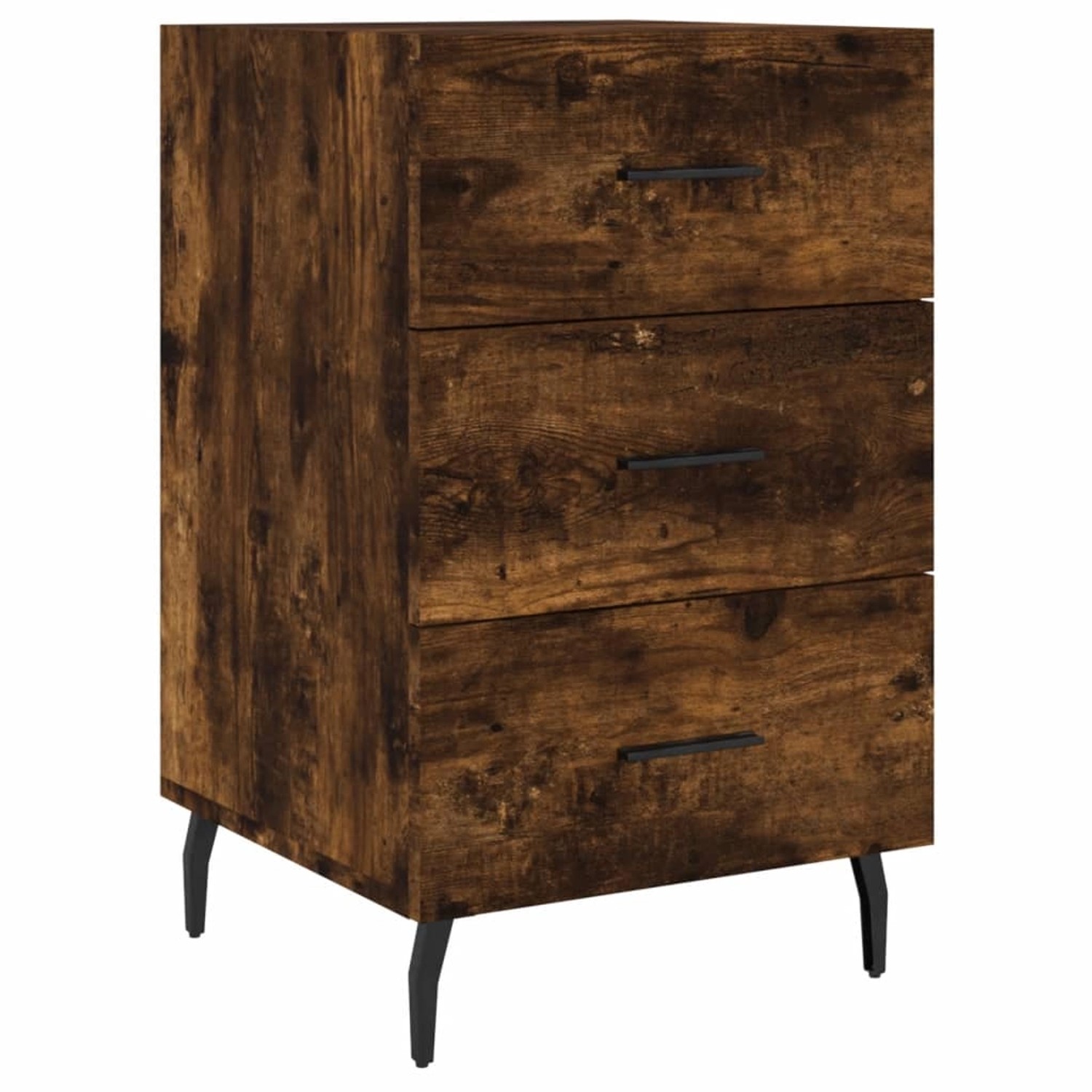 vidaXL Nachttisch Räuchereiche 40x40x66 cm Holzwerkstoff Modell 2 günstig online kaufen