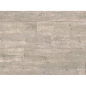Masterfloor Laminatboden Beton Fossil, helle Holzoptik mit Fugen.