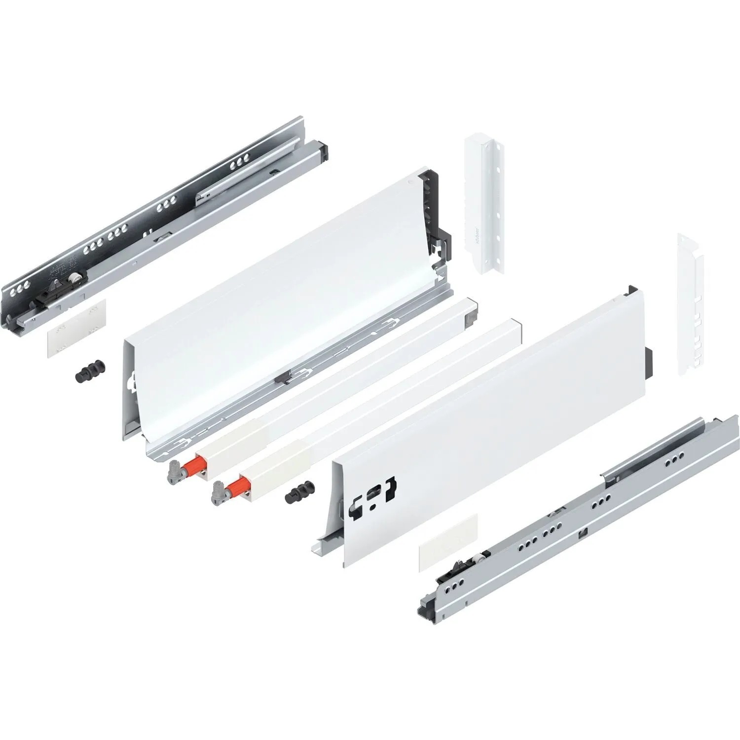 Blum D-Reling K Tandembox antaro Vollauszug 400 mm 30 kg Seidenweiß 1 Paar