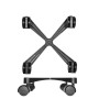 Schwarzer Wagner Design Pflanzenroller GH 0916, Ø 30 cm, mit Rollen für bis zu 60 kg.