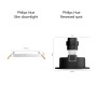 Philips Hue Einbauspots Slim, 17 cm, weiße Leuchte mit Farbwiedergabe, Maße