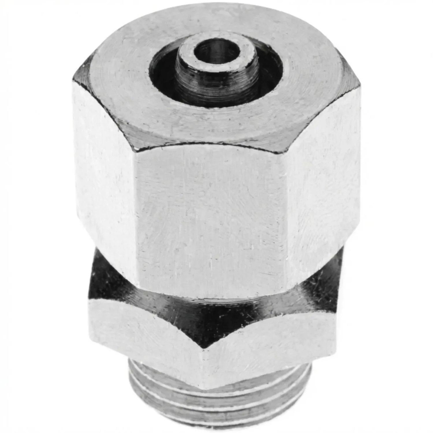 Ich-Zapfe Quetschverschraubung für KohlensÄUre-Schlauch 4 mm NW aus Vernickeltem Messing