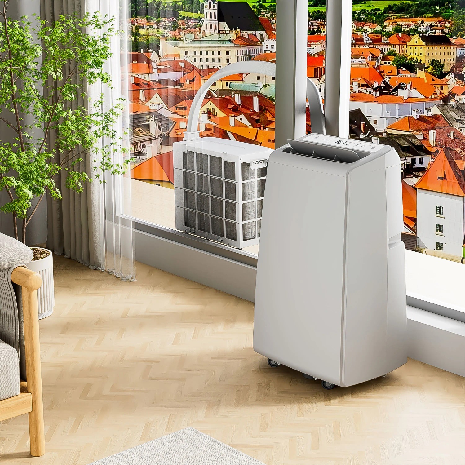 FM-SOLAR Mobile Klimaanlage Klimagerät mit WiFi 12.000BTU_6