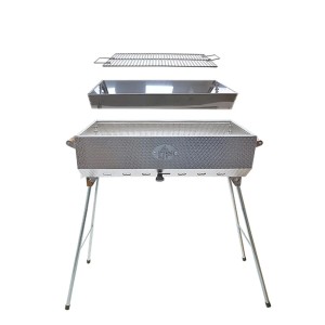 Grillpeter Mangal Set Taschkent Schaschlikgrill mit 9er Drehspieß Spieße Motor