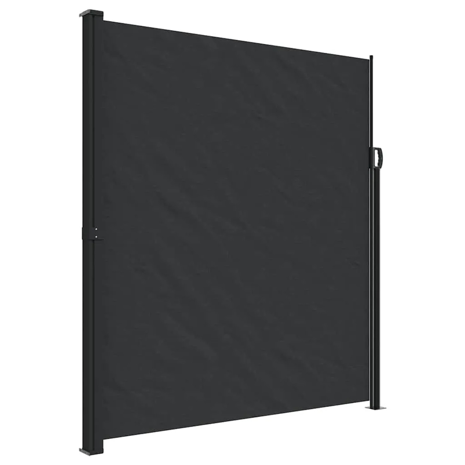 vidaXL Seitenmarkise Ausziehbar Schwarz 220x500 cm 4004474