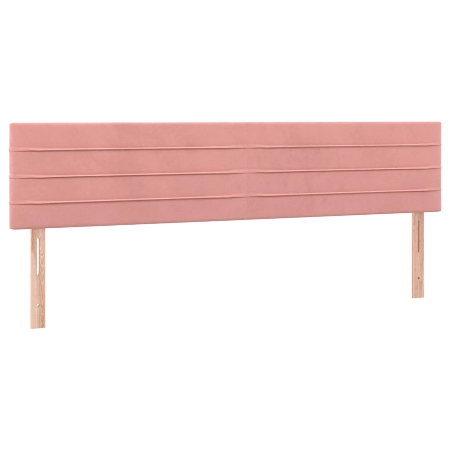vidaXL LED Kopfteil Rosa 160x5x78/88 cm Samt 3121811