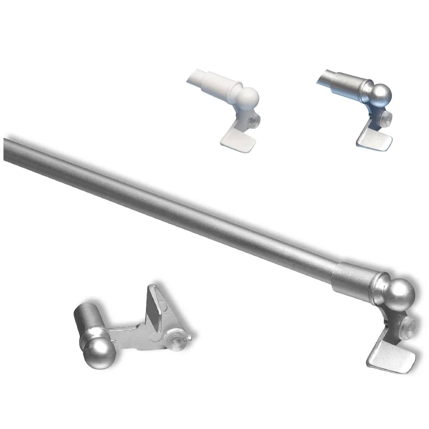 Bestlivings Klemmstange ausziehbar ohne bohren 60-80 cm matt silber kaufen bei OBI