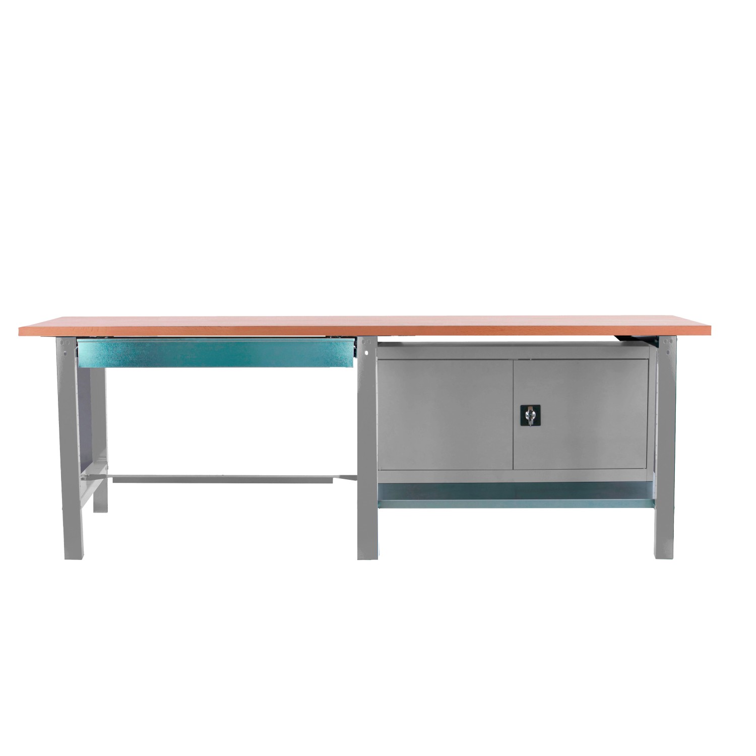 PROREGAL Werkbank BUFFALO WOOD Mit 1x Schublade Und Schrank HxBxT 86,5x210x günstig online kaufen