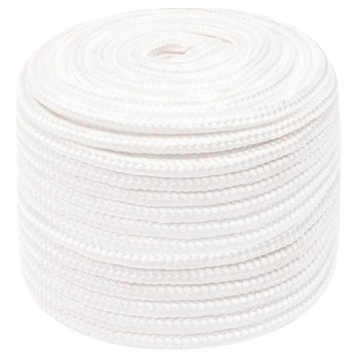 vidaXL Bootsseil Weiß 12 mm 50 m Polypropylen 152565