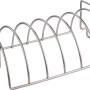 Jamestown Bratenkorb und Spareribs-Halter aus Edelstahl für Grill, Rippchenhalter für bis zu 6 Rippchen.