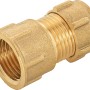 Messing Klemmring-Verschraubung, 15 mm x 18,6 mm (Rp 1/2) für Kupferrohre.