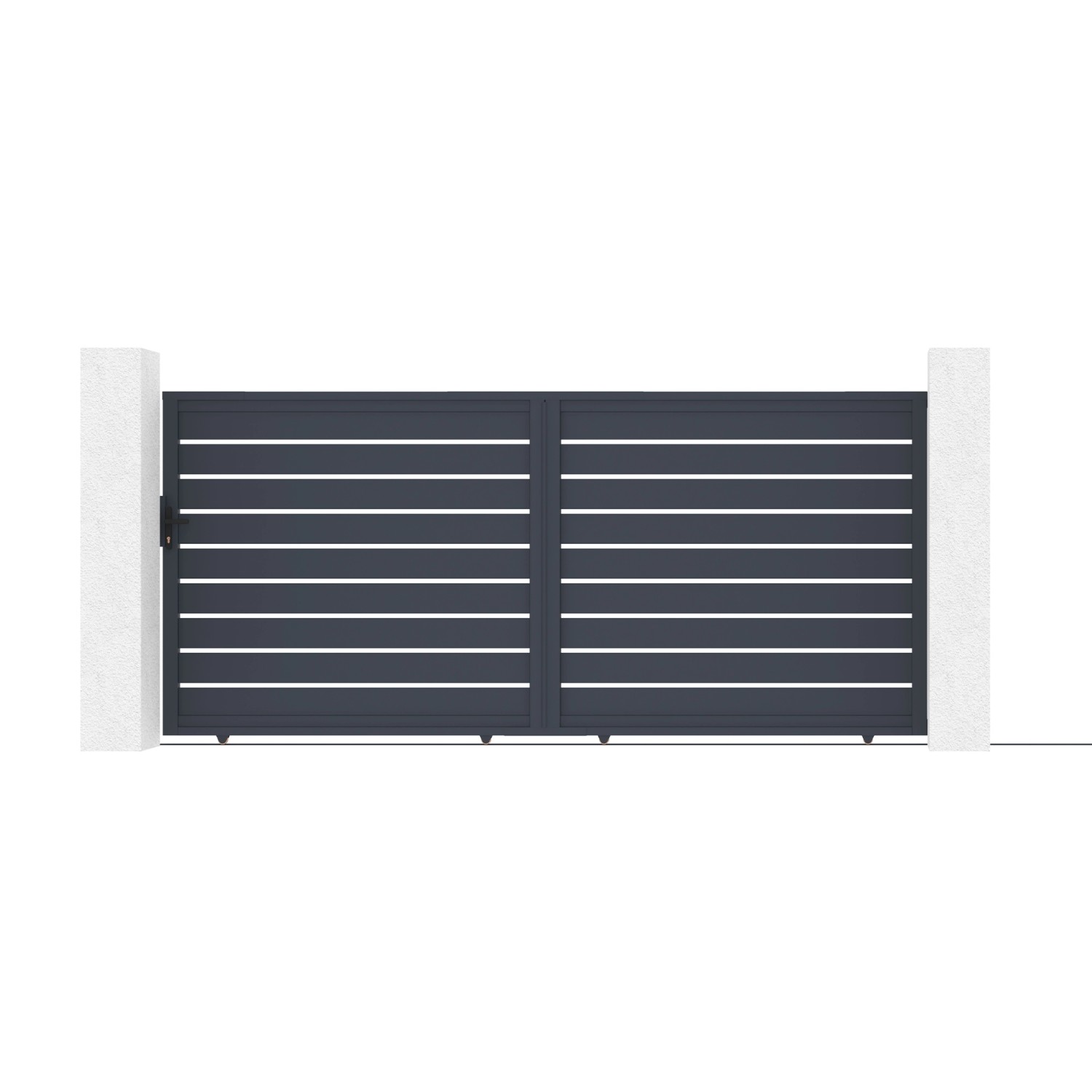 Casanoov Schiebetor 4M Vogel H 180Cm & Gartentür 1M Vogel H 180Cm Aluminium günstig online kaufen