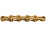 Goldene KMC 9-fach Fahrradkette X9SL mit Ti-N Beschichtung, 114 Glieder.