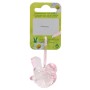 Osterdeko: Pinker Acryl Vogel (5 cm) als Frühlingsdeko zum Aufhängen.