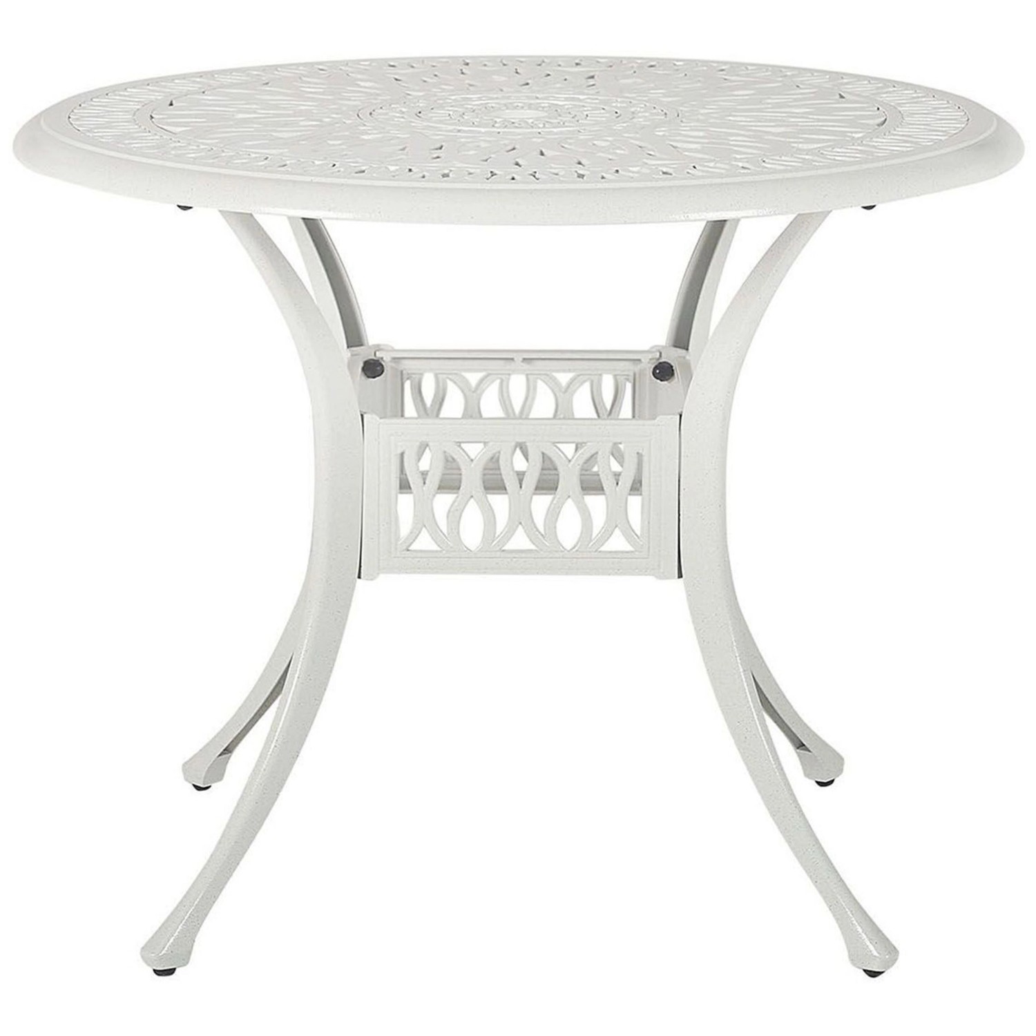 Beliani Runder Tisch ANCONA Cremeweiß 90x90x72 günstig online kaufen