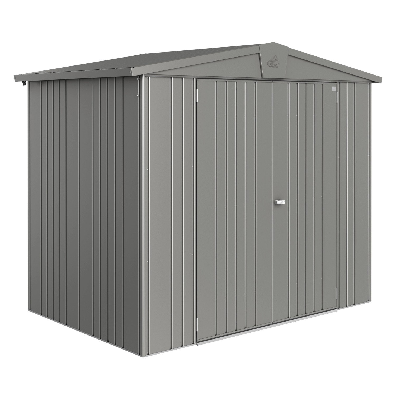 Biohort Stahlgerätehaus Europa Gr. 3, BxT: 222 x 150 cm, quarzgrau-metallic