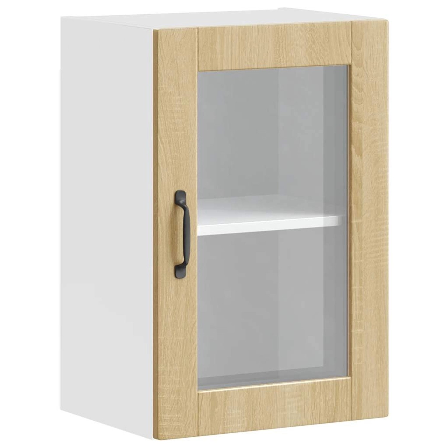 vidaXL Küchen-Hängeschrank mit Glastür Porto Sonoma-Eiche 854010 günstig online kaufen
