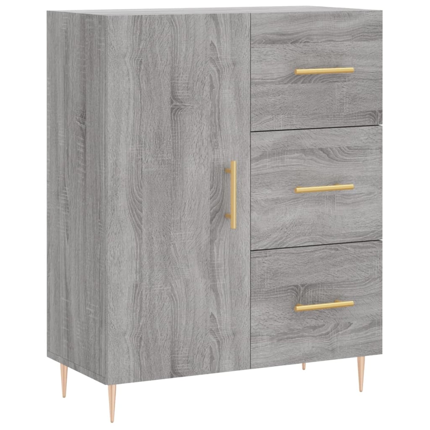 vidaXL Sideboard Grau Sonoma 69,5x34x90 cm Holzwerkstoff 827906 günstig online kaufen