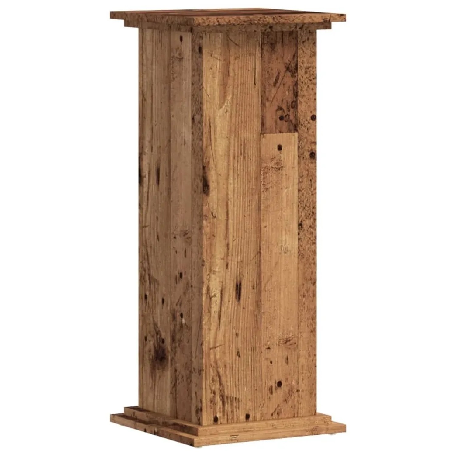 vidaXL Pflanzenständer Altholz-Optik 33x33x80 cm Holzwerkstoff 852976
