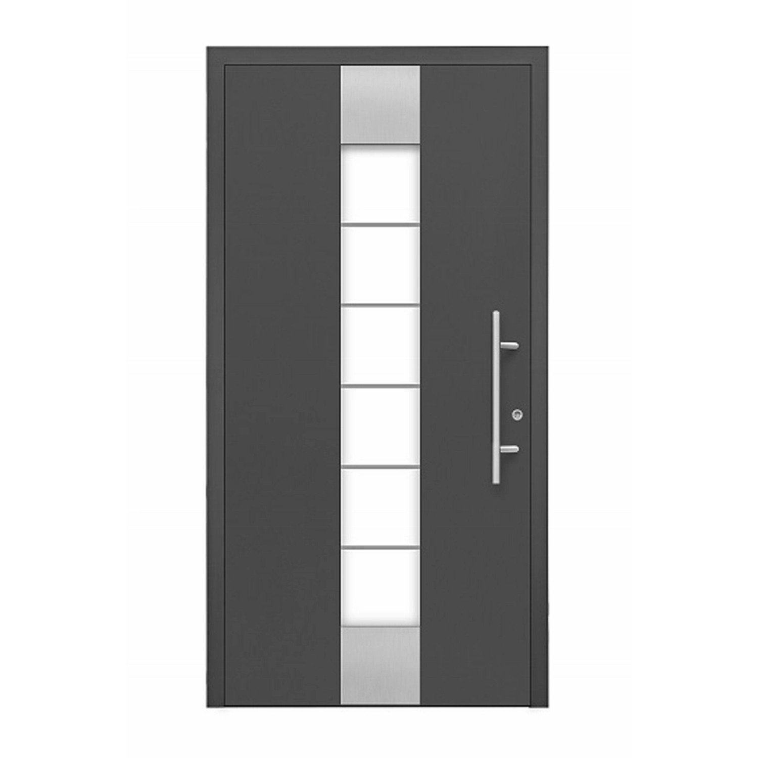 Aluminium-Haustür Moderno M310/B 110 x 210 cm Anthrazit Metallic Anschlag R günstig online kaufen