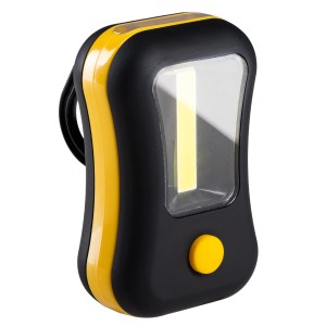 LED's Work Handlampe, 150lm, 6500K, IP20. Kompakte Baustellenlampe mit Magnet und Haken.