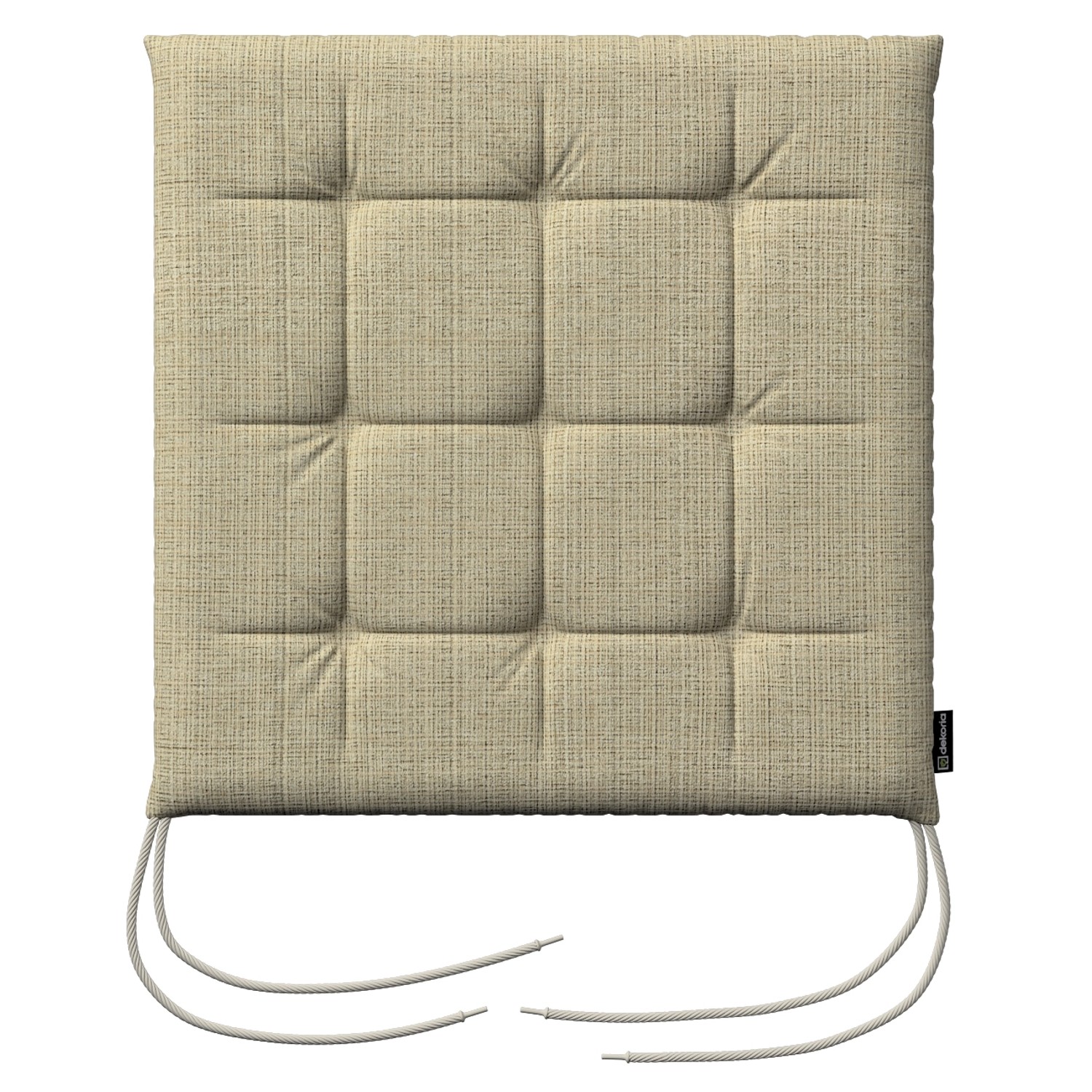 Stuhlkissen Jonas mit Bindeschnur, beige-creme, 40 x 40 x 3,5 cm, Living (1 günstig online kaufen