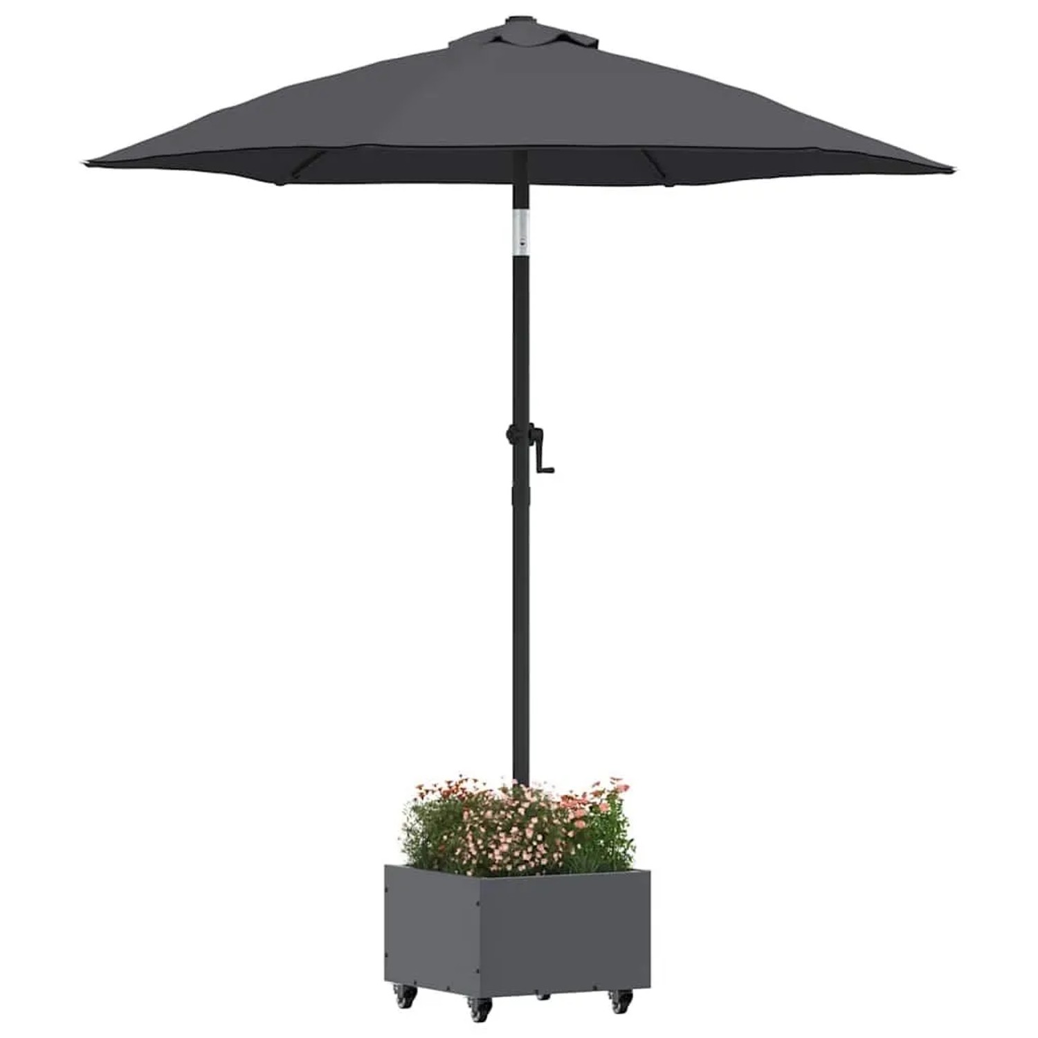 vidaXL Sonnenschirmständer Anthrazit 45 x 45 x 45 cm Stahl 42010368_3