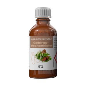 Eilo Sauna Duftkonzentrat Gebirgslatschenkiefer, 50 ml Flasche für Saunaöfen & Zubehör.