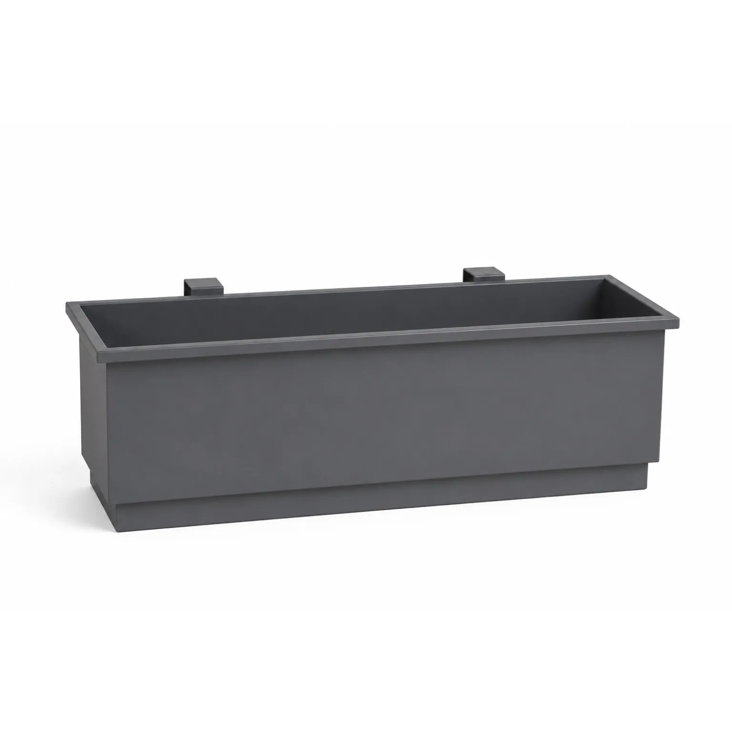 Casa Pura Balkonkasten Viola aus Metall mit Auffangschale Blumenkasten 50 x 19 x 17 cm