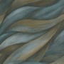 Erismann Vliestapete Casual Chic mit blau-braunem Wellenmuster.