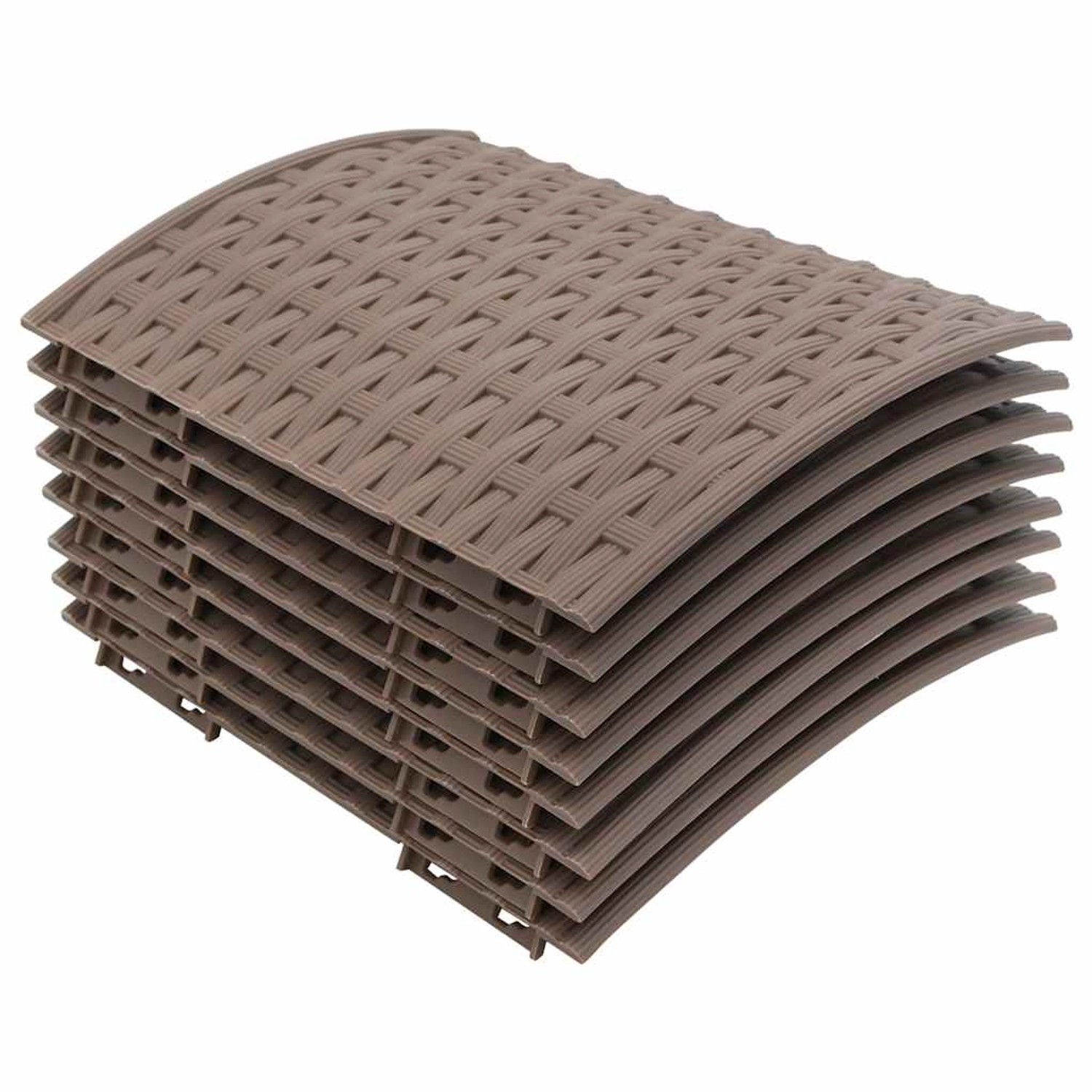 vidaXL Weihnachtsbaum-Rock Braun Ø65x23 cm Kunststoff 4019955 günstig online kaufen