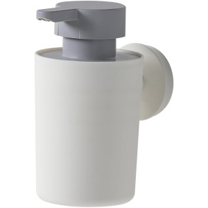 Weißer Tiger Seifenspender Urban mit grauem Spenderkopf zur Wandmontage.