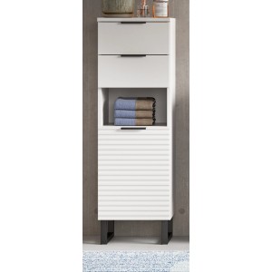 Inn.Furn Badkommode Weiß 35 cm mit Soft-Close Roove